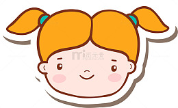 卡通呆萌女孩头像