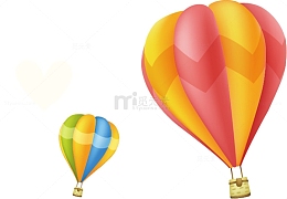 儿童节矢量彩色氢气球免抠