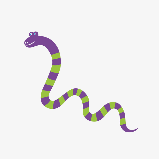 卡通花蛇