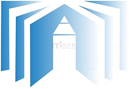 蓝色扁平简约书籍