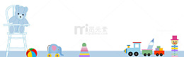卡通儿童玩具海报背景