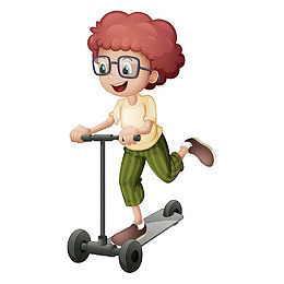 儿童玩耍滑板平衡车