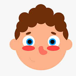 aipng可爱红脸蛋儿童头像pngepspng矢量扁平化虎头鞋pngpng微笑的卡通