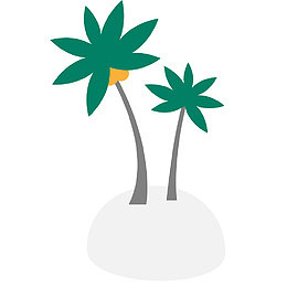 扁平化 不规则图形组合 可爱 