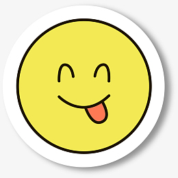 圆形俏皮笑脸