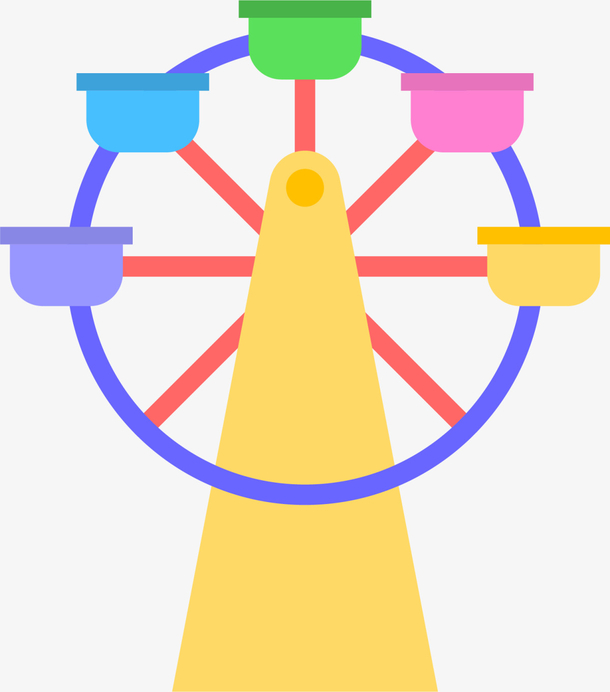 儿童节儿童摩天轮