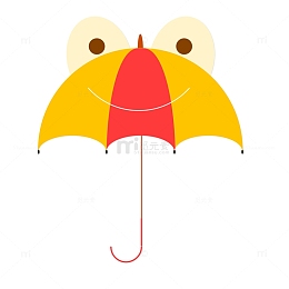 卡通青蛙雨伞设计