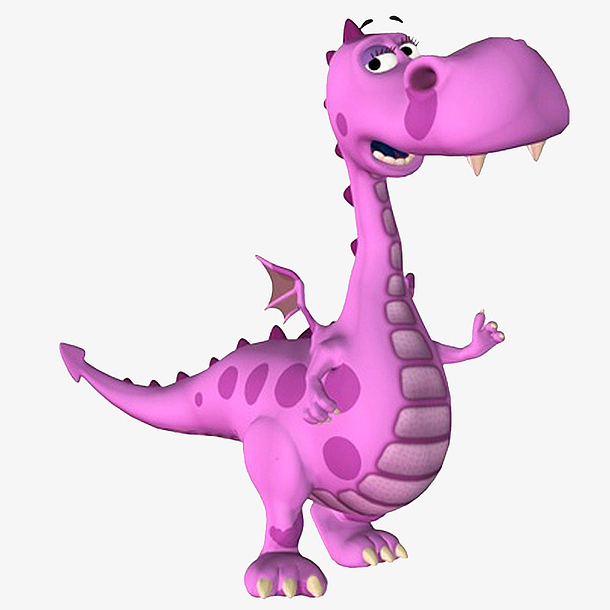 紫色的恐龙