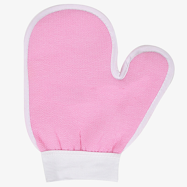 粉色手套式儿童澡巾