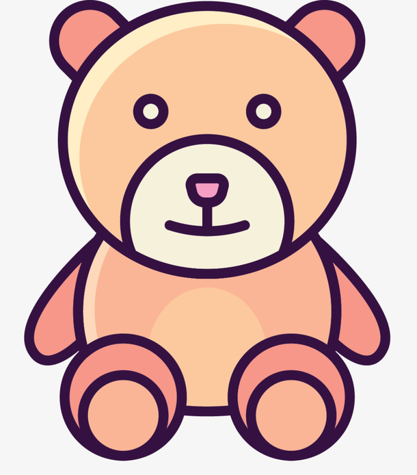 泰迪熊矢量卡通娃娃