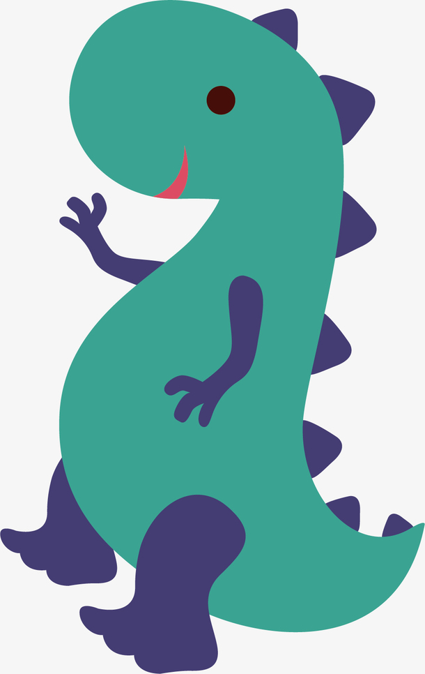 矢量图微笑的恐龙素材免费下载_觅元素