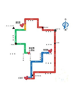 婚礼行车路线图