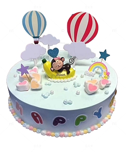 香蕉小猴生日蛋糕