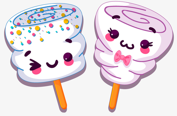 可爱卡通棉花糖