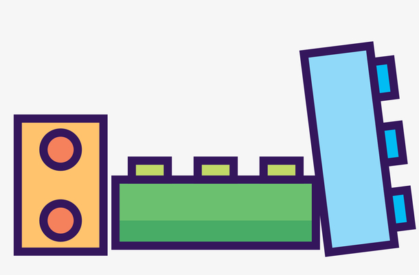 乐高矢量拼接积木玩具