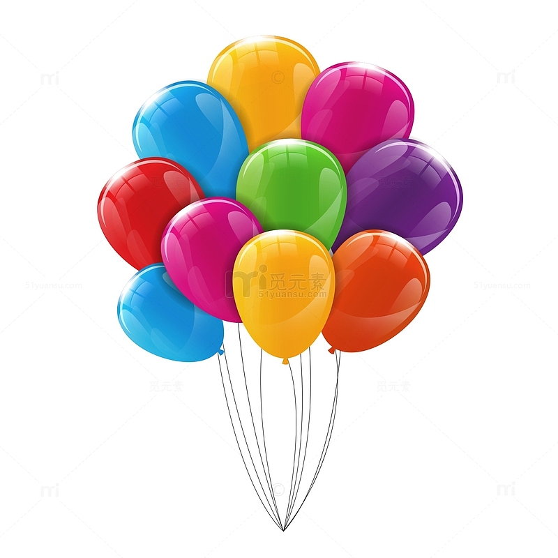 儿童节节日庆祝气球