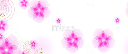 紫色梦幻花朵效果元素