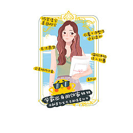男神女神手绘元素