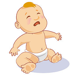 伤心的婴儿