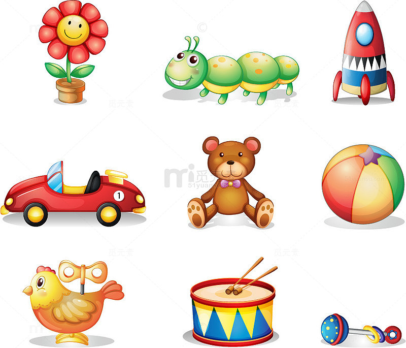 儿童玩具矢量合集
