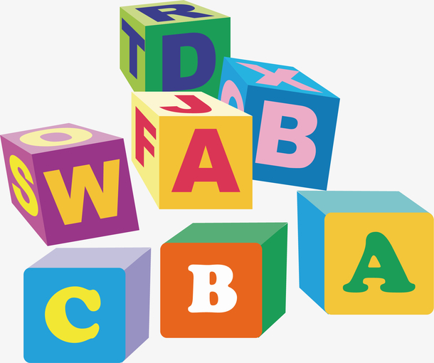 卡通儿童彩色积木块