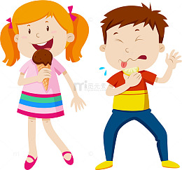 吃冰淇淋儿童PNG