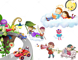 卡通手绘儿童乐园免抠