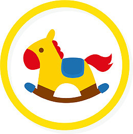 圆圈黄色矢量木马