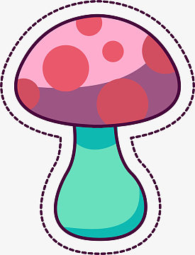元素png可爱小清新装饰海报装饰蘑菇房png红色卡通蘑菇jpg卡通可爱