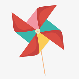 卡通风车png下载