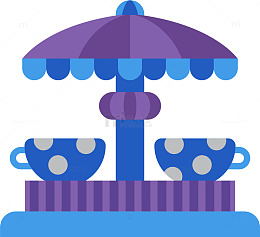 卡通儿童乐园图标设计