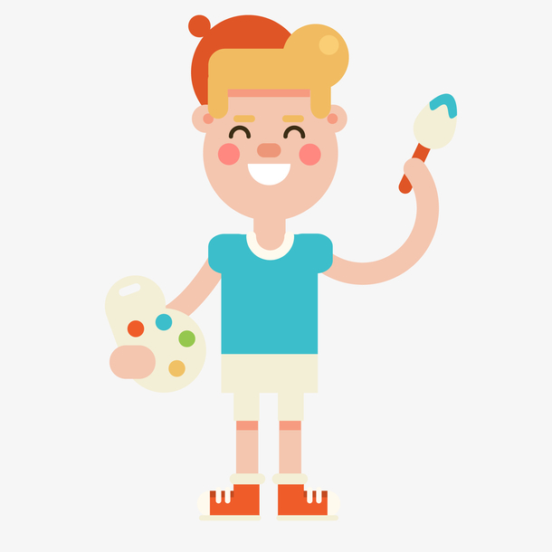 卡通画画的人物设计