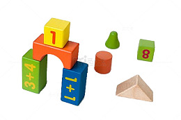 实物数字积木玩具