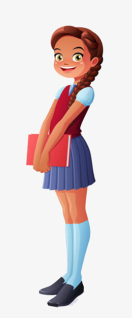 害羞的小女孩