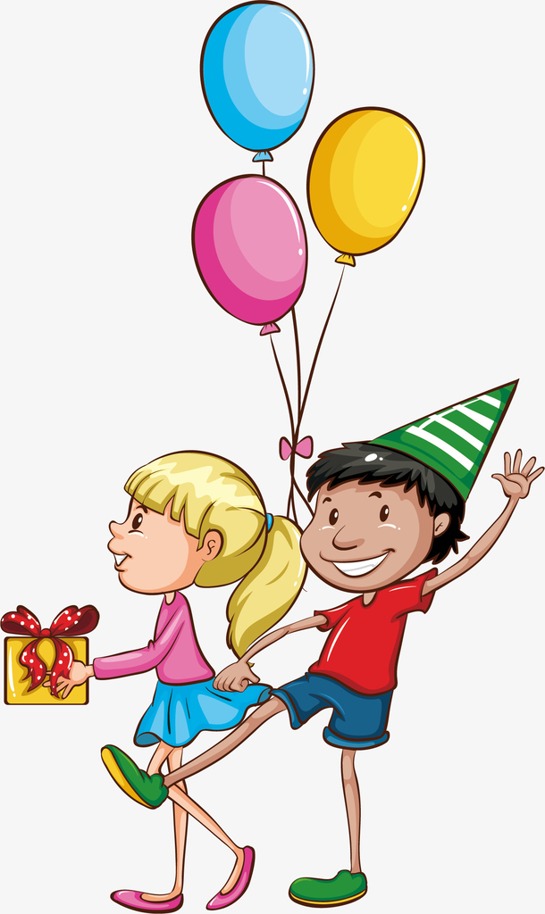 气球儿童卡通促销素材