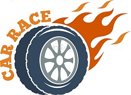 卡通创意轮胎素材图