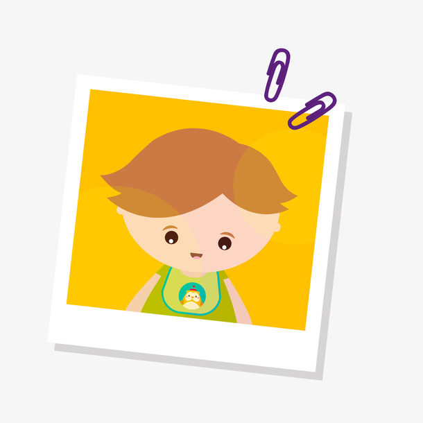 卡通照片矢量图下载