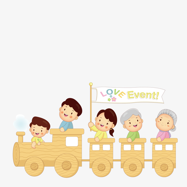 开火车的孩子和老人火车