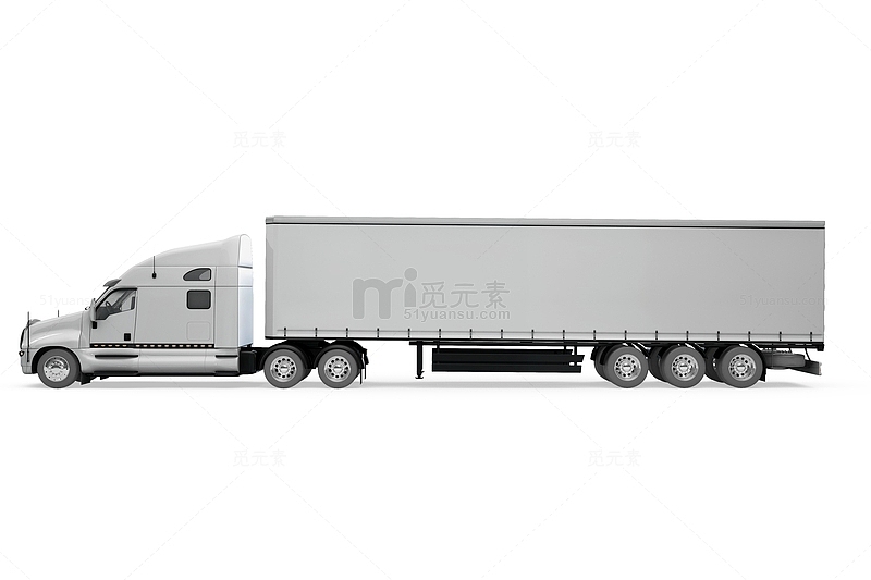 平面设计大型卡车样机PSD分层