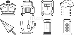 矢量复古图标