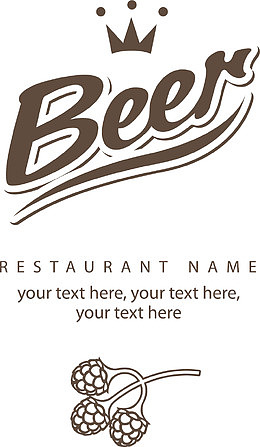 精美beer啤酒标签