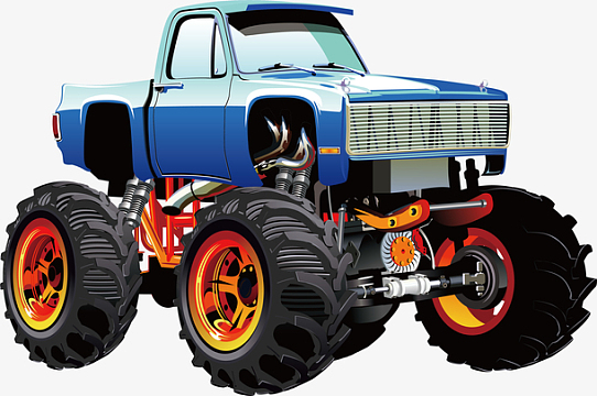 矢量卡通运动型多功能车吉普车素