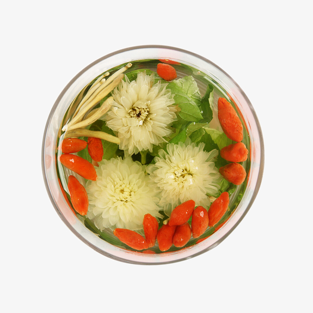 枸杞菊花茶设计素材