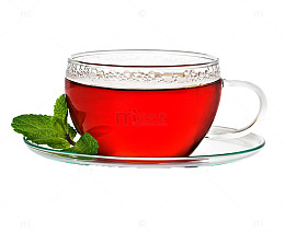 透明茶杯红茶