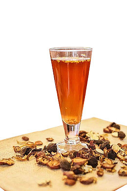 透明玻璃杯桂花乌龙茶