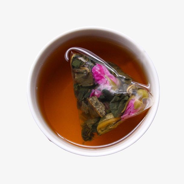 产品实物健康玫瑰荷叶茶