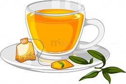 卡通茶杯插画装饰