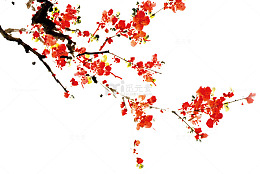 装饰中国风梅花素材