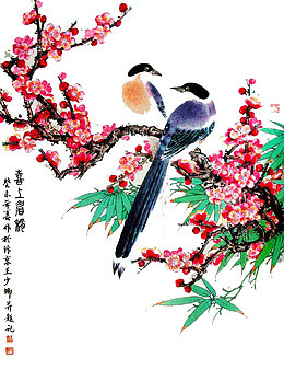 中国风喜鹊