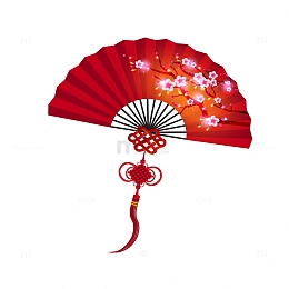 扇子矢量免抠素材